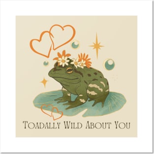 Toad Valentine Hearts Toadally Wild About You Posters and Art